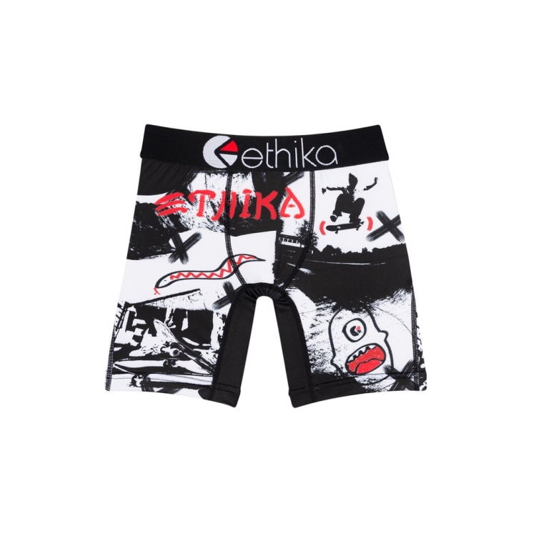 Sous Vêtement Ethika Park Tags Staple Noir Blanche Garcon | NNHN-50957898