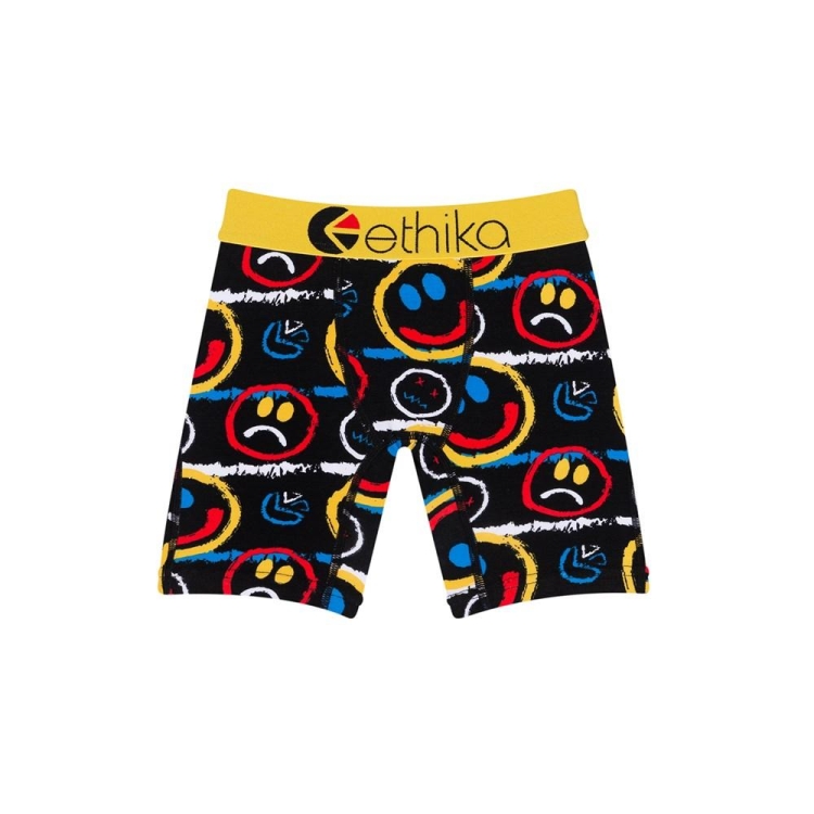 Sous Vêtement Ethika Mood Staple Noir Jaune Garcon | WNPR-03184727