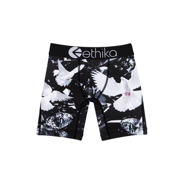 Sous Vêtement Ethika Dove Diamonds Staple Noir Blanche Garcon | LHAU-05008482