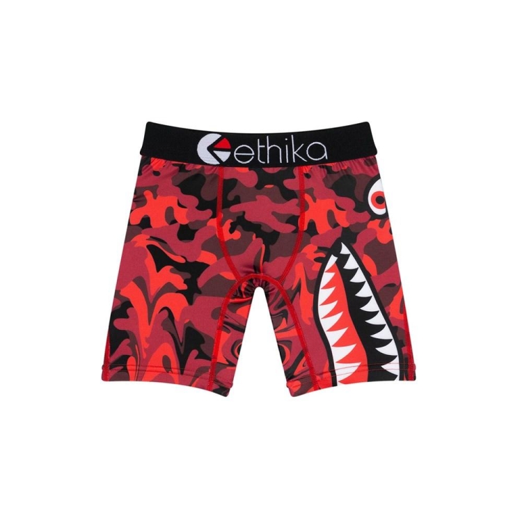 Sous Vêtement Ethika BMR Stealth Drip Staple Rouge Noir Garcon | GCCC-85376199