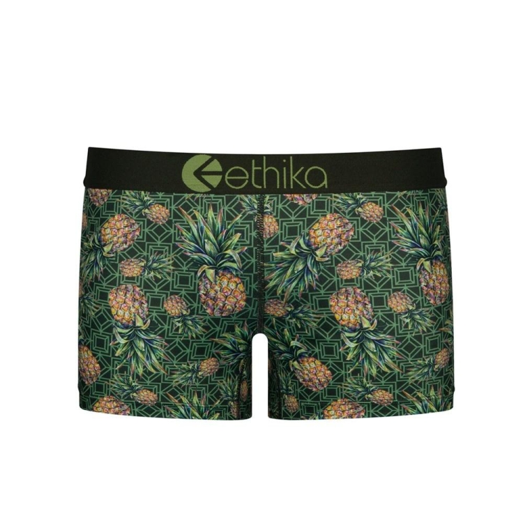 Sous Vêtement Ethika Pineapple Express Staple Fille Vert Unisex | UCZI-26018973