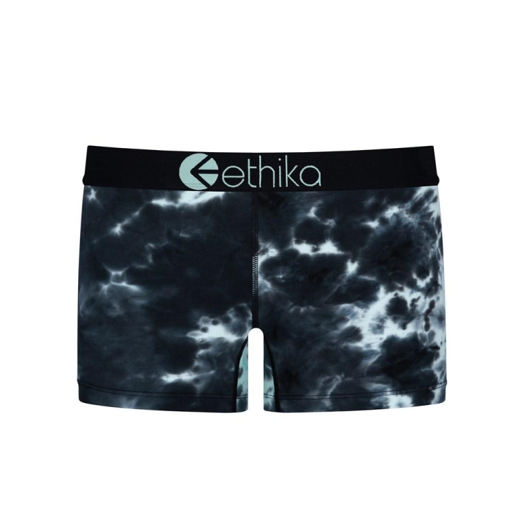 Sous Vêtement Ethika Lightning Dye Staple Fille Noir Turquoise Unisex | UZQU-10146193