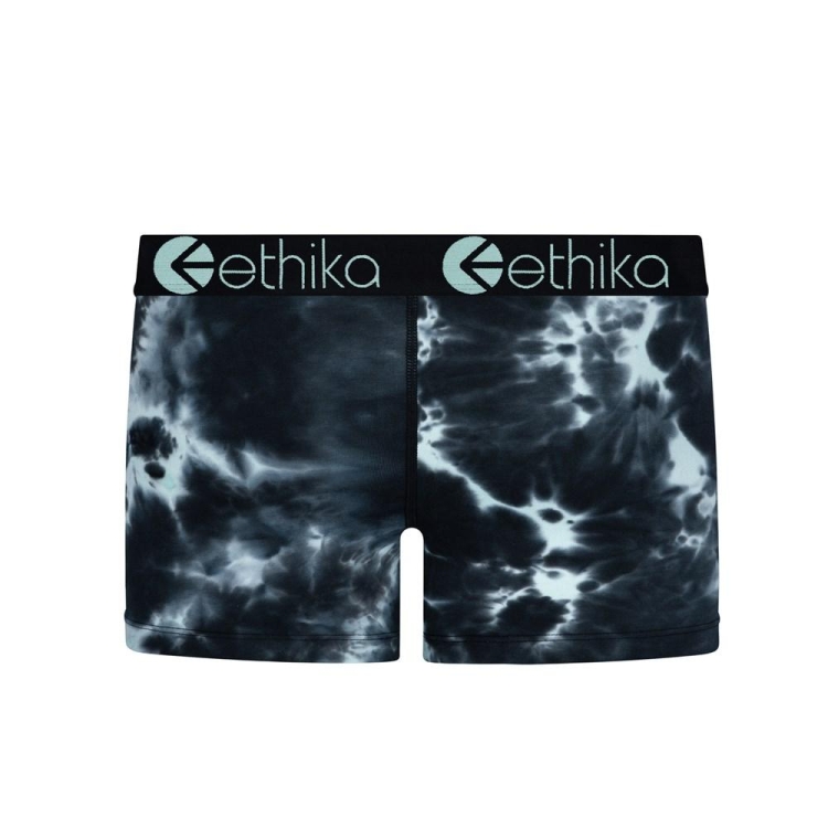 Sous Vêtement Ethika Lightning Dye Staple Fille Noir Turquoise Unisex | UZQU-10146193