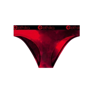 Sous Vêtement Ethika Crumble Dye Bikini Fille Rouge Noir Unisex | YQDF-37763764