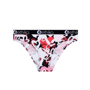 Sous Vêtement Ethika Chaotic Love Bikini Fille Blanche Rouge Unisex | ZQLF-85284762