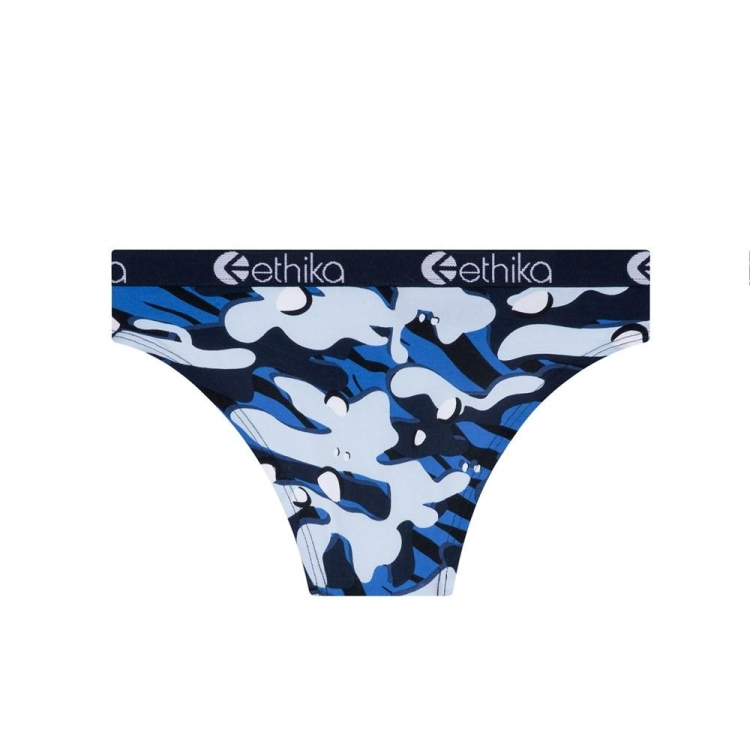 Sous Vêtement Ethika Camo Tiger Bikini Fille Bleu Unisex | XWCY-67270242