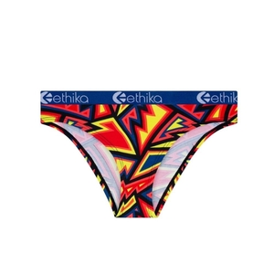 Sous Vêtement Ethika Abstract Range Bikini Fille Rouge Jaune Unisex | CDXF-92690932