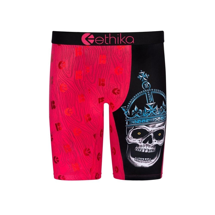 Sous Vêtement Ethika Skull King Staple Rouge Garcon | OMGI-27340653