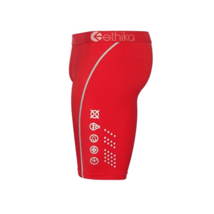 Sous Vêtement Ethika SubZero Neon Staple Rouge Garcon | ULAM-98584934