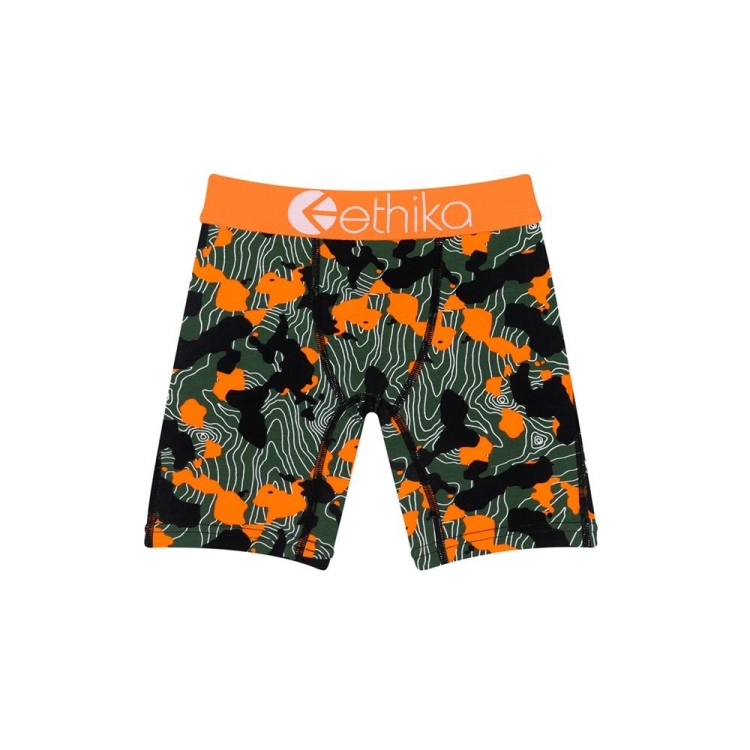 Sous Vêtement Ethika Forest Camo Staple Vert Orange Garcon | TSTG-82815787