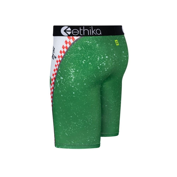 Sous Vêtement Ethika Pizza Rossi Staple Vert Blanche Garcon | JFFZ-63479184