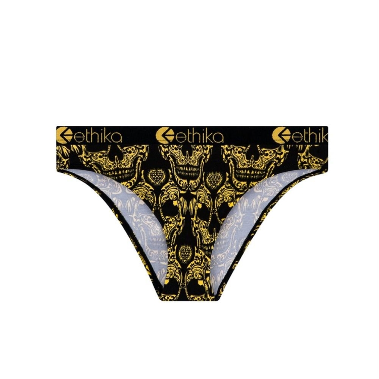 Sous Vêtement Ethika Oro Gang Bikini Fille Doré Unisex | ETQM-88568554