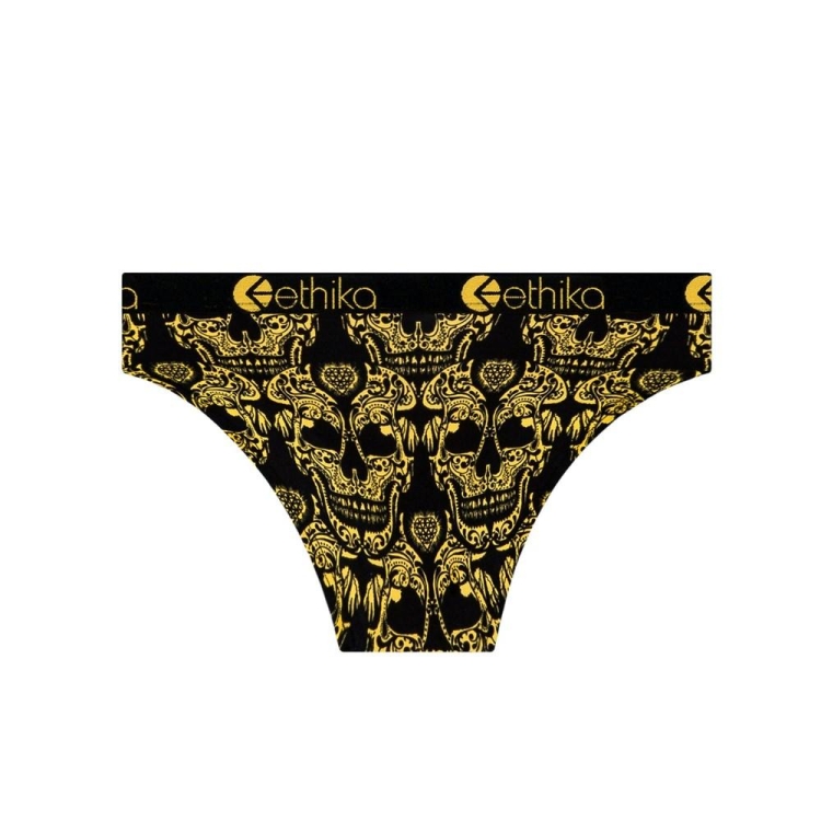 Sous Vêtement Ethika Oro Gang Bikini Fille Doré Unisex | ETQM-88568554