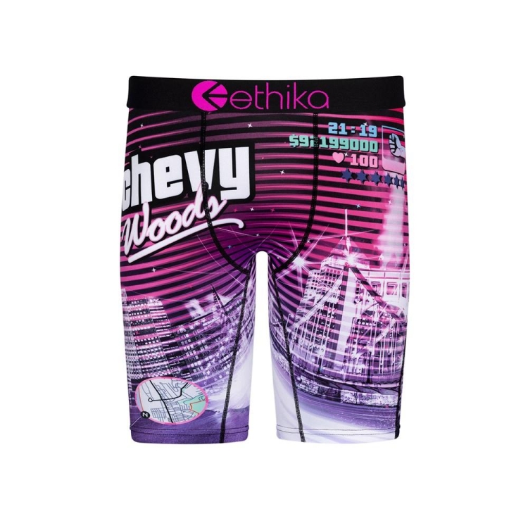 Sous Vêtement Ethika GT Hazelwood Staple Violette Garcon | BZHD-14850555