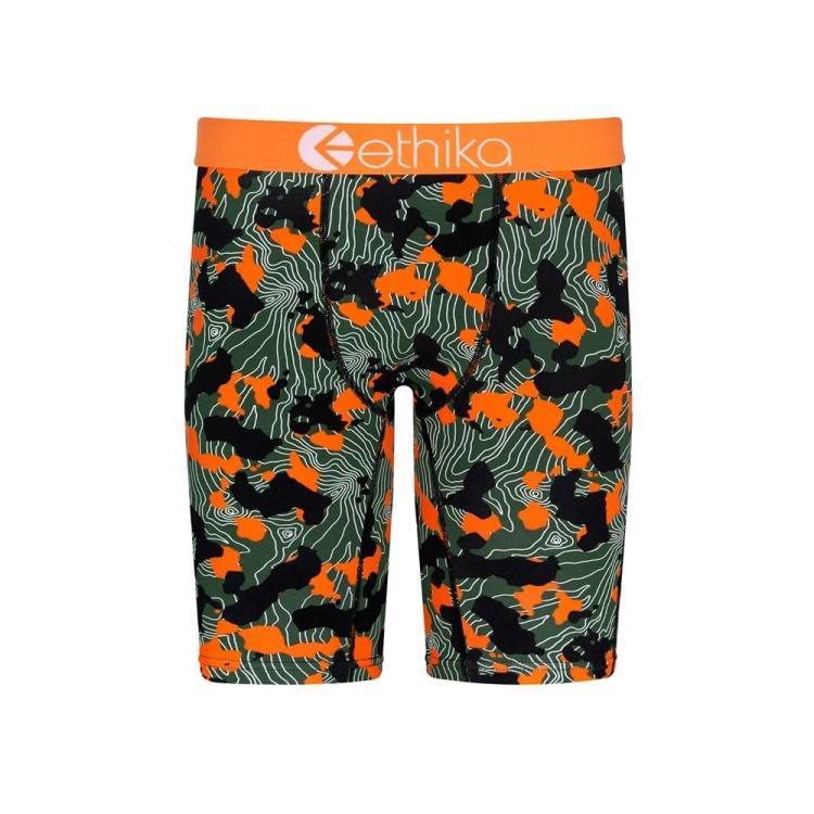 Sous Vêtement Ethika Forest Camo Staple Vert Orange Garcon | XRZS-63159440