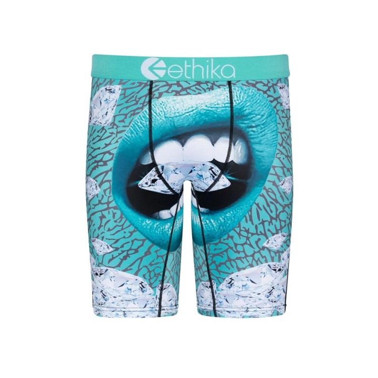 Sous Vêtement Ethika Tiff Diamond Staple Turquoise Garcon | ELCP-40466443