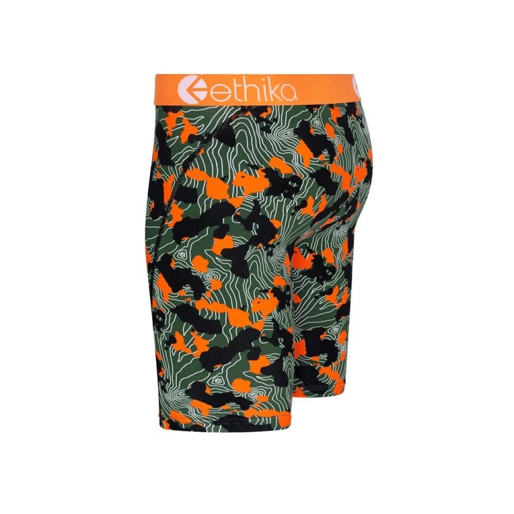 Sous Vêtement Ethika Forest Camo Staple Vert Orange Garcon | XRZS-63159440