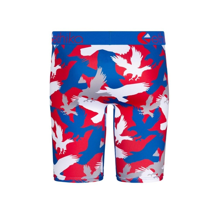 Sous Vêtement Ethika Freedom Camo Staple Bleu Rouge Garcon | PRBD-71436343