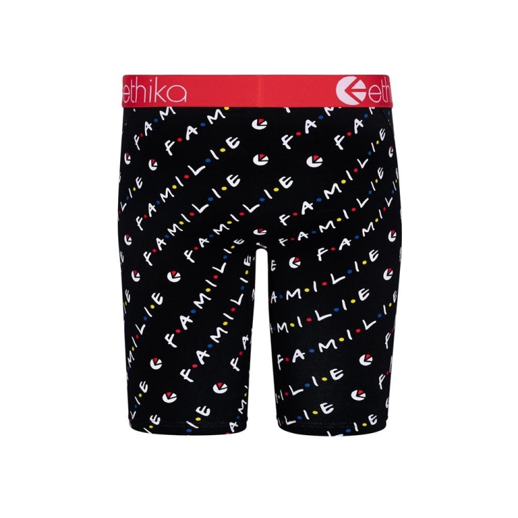 Sous Vêtement Ethika Familie Staple Noir Garcon | YYBL-18646578