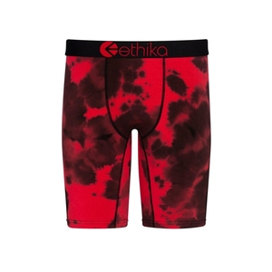 Sous Vêtement Ethika Crumble Dye Staple Rouge Noir Garcon | PMHQ-45685490