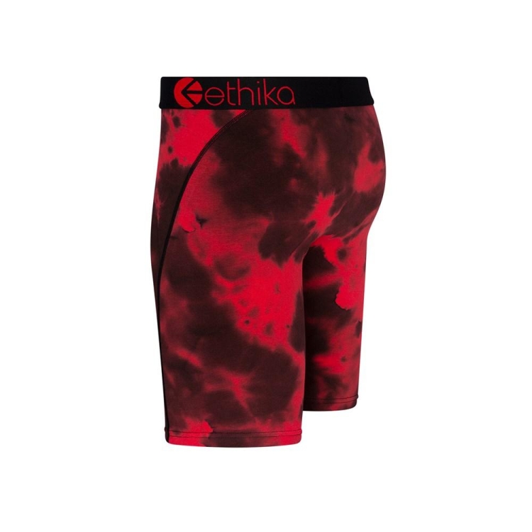 Sous Vêtement Ethika Crumble Dye Staple Rouge Noir Garcon | PMHQ-45685490