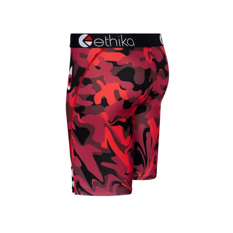 Sous Vêtement Ethika BMR Stealth Drip Staple Rouge Noir Garcon | TGSB-00056354