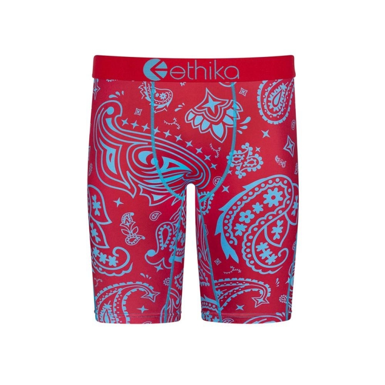 Sous Vêtement Ethika Bandana Love Staple Rouge Garcon | DRJZ-77713254