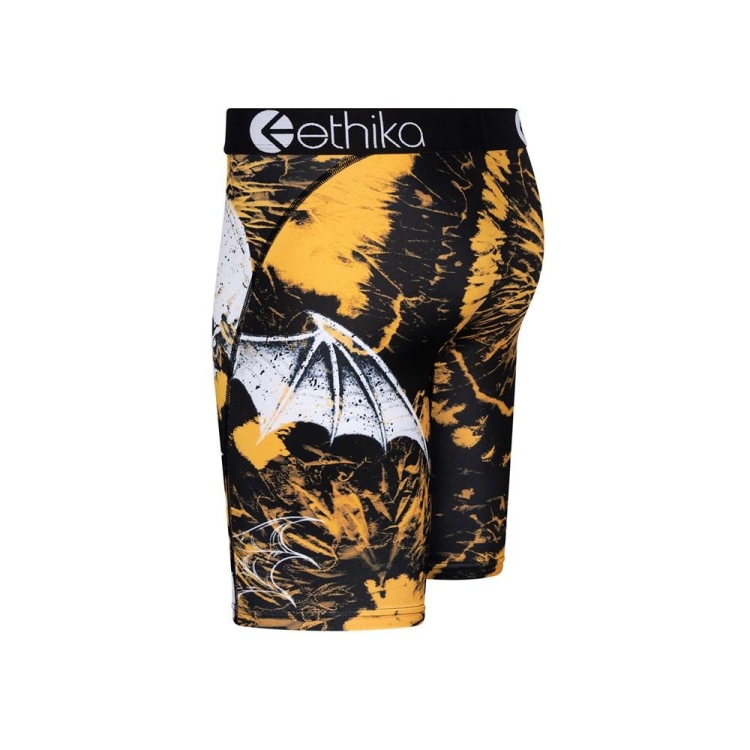 Sous Vêtement Ethika Acid Wash Staple Doré Noir Garcon | DGEK-02934291