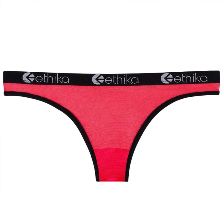 Bikini Underwear Ethika Sheer Rouge Femme | QTUM-24315029