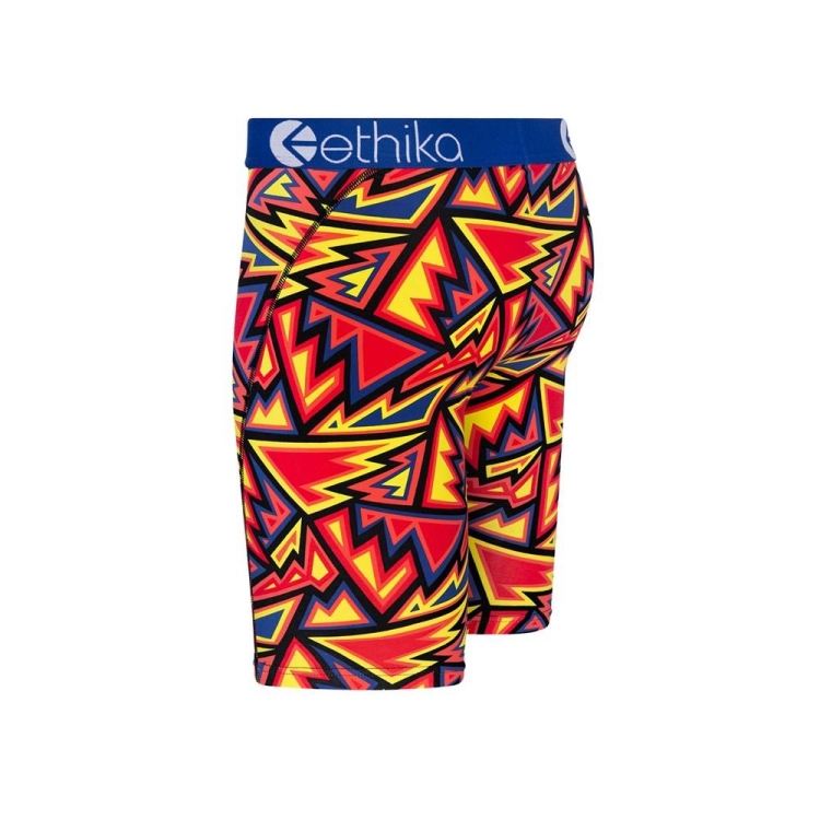 Sous Vêtement Ethika Abstract Range Staple Rouge Jaune Garcon | FVRT-91462322