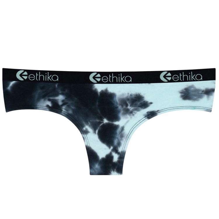 Cheeky Underwear Ethika Lightning Dye Noir Turquoise Femme | IIIJ-80875838