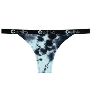 Cheeky Underwear Ethika Lightning Dye Brazilian Noir Turquoise Femme | ARYU-18224739