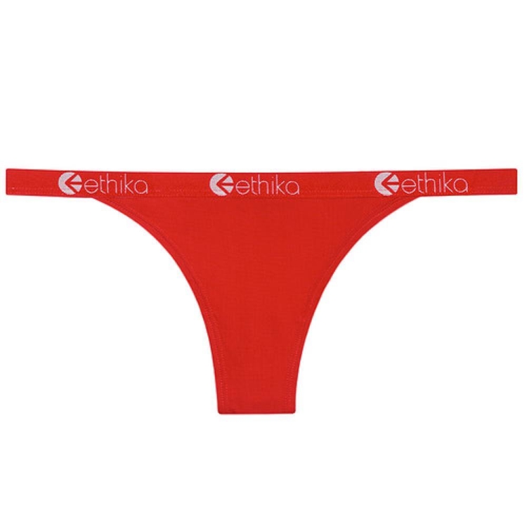 Cheeky Underwear Ethika Nylon Brazilian Rouge Femme | VVBT-54851899