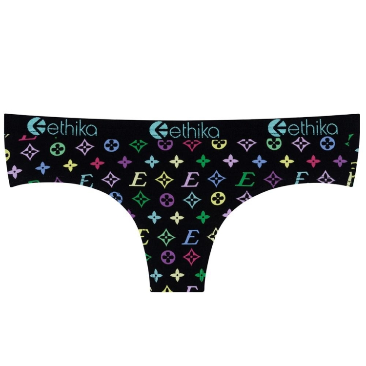 Cheeky Underwear Ethika Drip Noir Femme | MXNI-75717107