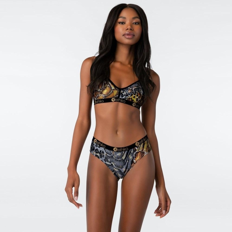 Cheeky Underwear Ethika Golden Twist Leopard Femme | DQKM-93689358