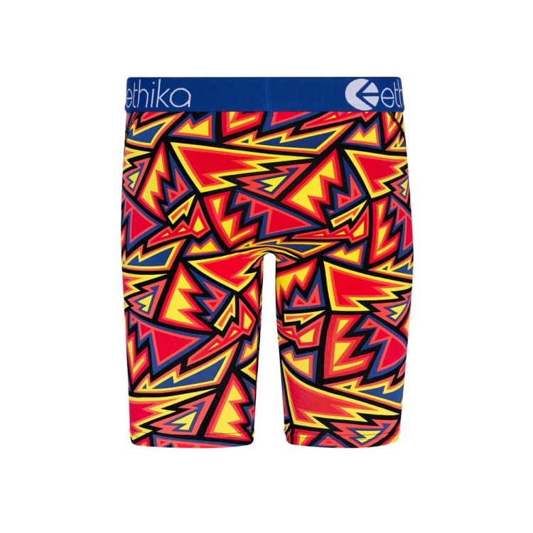 Sous Vêtement Ethika Abstract Range Staple Rouge Jaune Garcon | FVRT-91462322