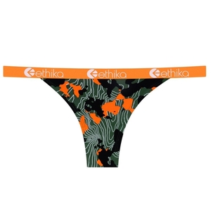 Cheeky Underwear Ethika Forest Camo Brazilian Vert Orange Femme | AAUD-25183870