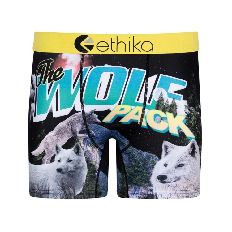 Mid Boxers Ethika The Wolf Pack Multicolore Homme | GMZS-11066673