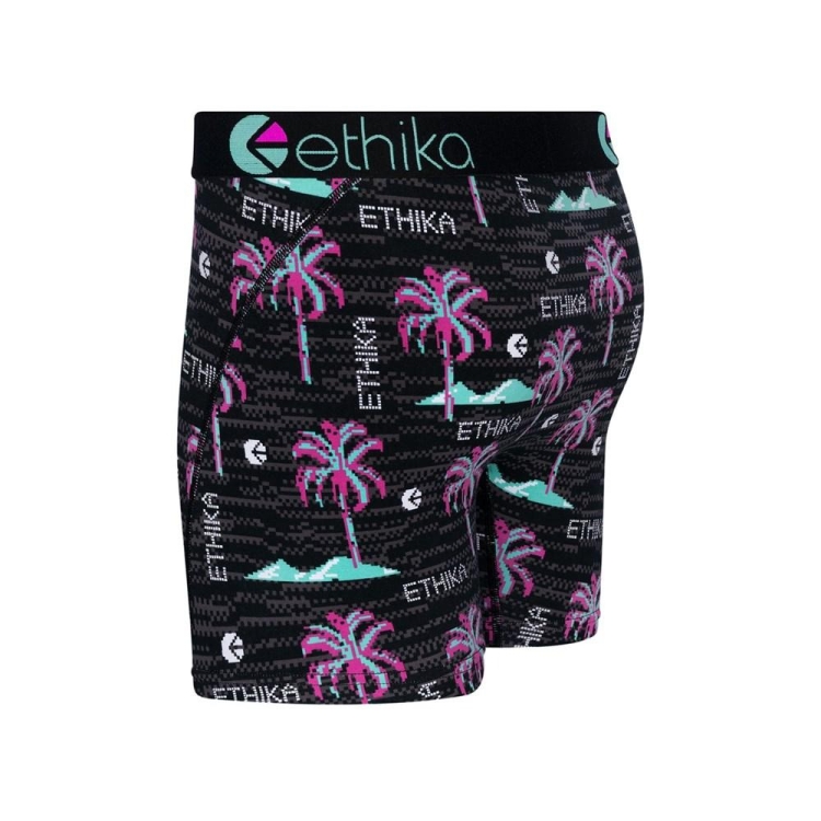 Mid Boxers Ethika Patch Noir Homme | JAZD-30626588