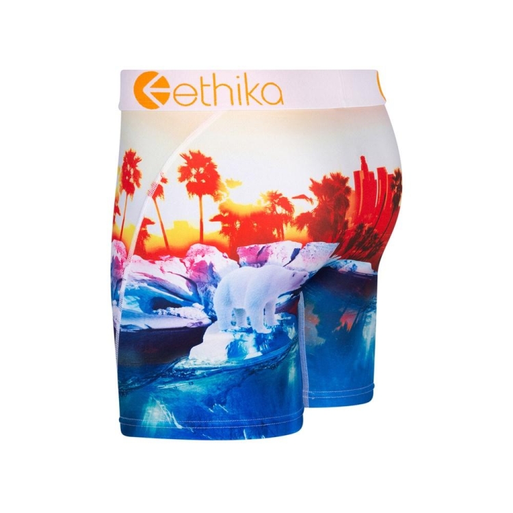 Mid Boxers Ethika Polar World Bleu Rouge Homme | ETUL-38091818