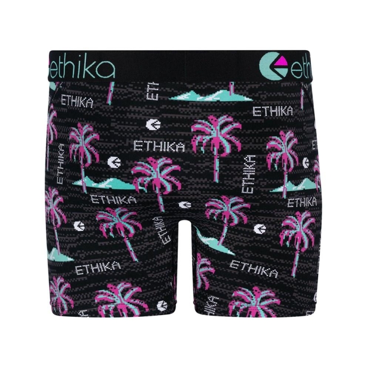 Mid Boxers Ethika Patch Noir Homme | JAZD-30626588