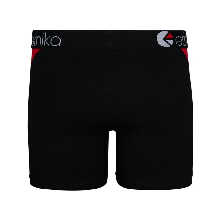 Mid Boxers Ethika OG Contrast Rouge Noir Homme | KAKO-15645587