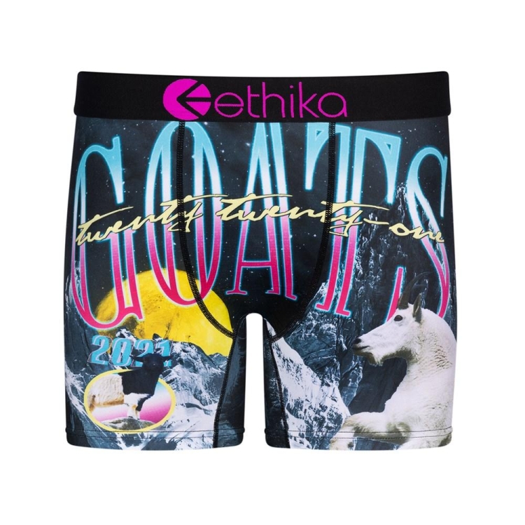 Mid Boxers Ethika Los Goats Bleu Marine Homme | IUIS-73579744