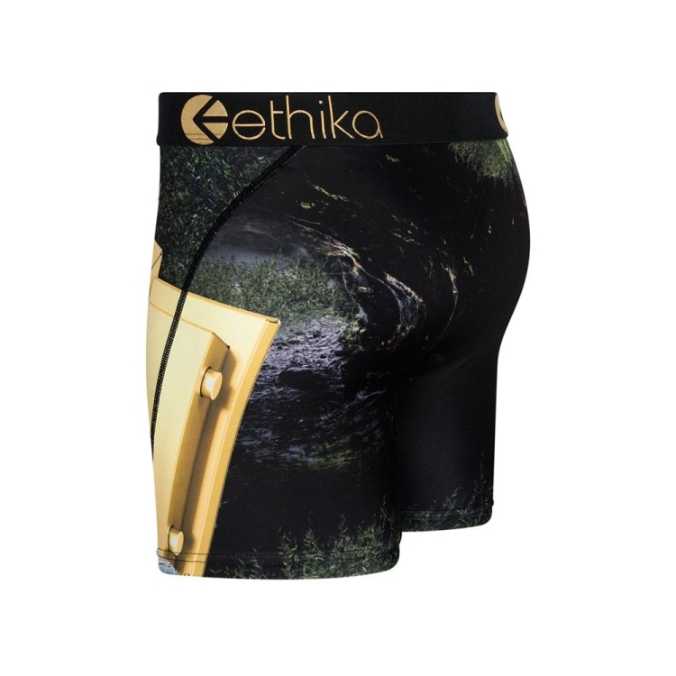 Mid Boxers Ethika Lions Den Noir Homme | YTBN-40307502