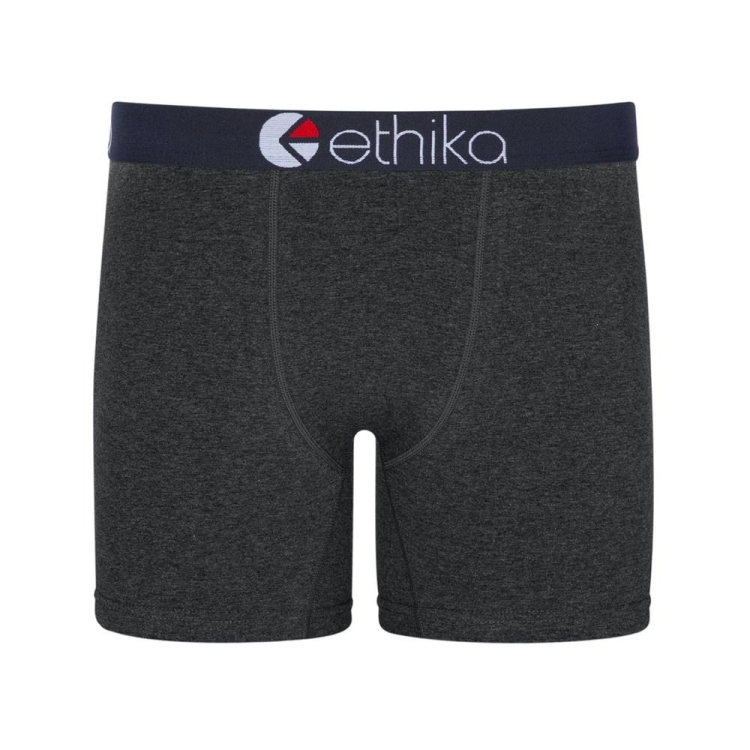 Mid Boxers Ethika Heather Noir Homme | UASW-38242791