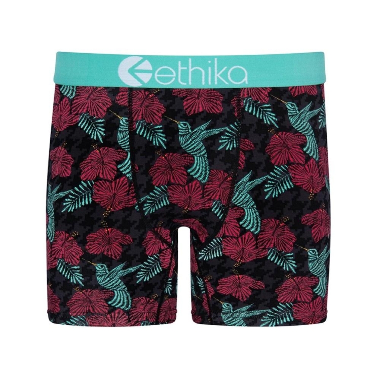 Mid Boxers Ethika Hummer Noir Rouge Homme | CFKH-24977495