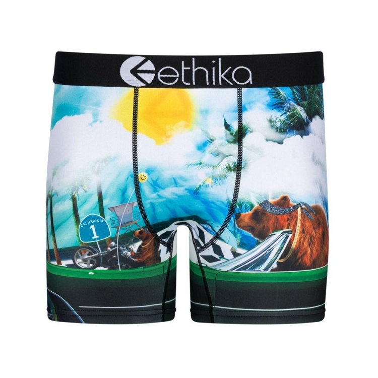 Mid Boxers Ethika Good Day Bleu Homme | RWZP-19375570