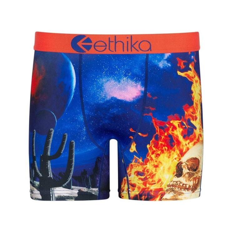 Mid Boxers Ethika Flame World Multicolore Homme | ABKV-31838454