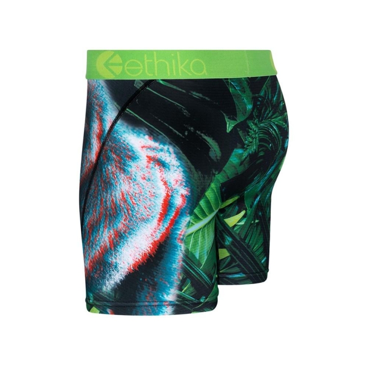 Mid Boxers Ethika Gorilla Glitch 3D Vert Homme | DVUP-71044426