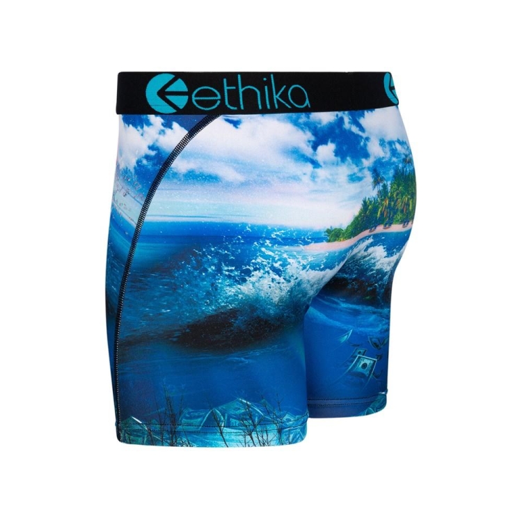 Mid Boxers Ethika Free The Trappers Bleu Homme | BVFM-39821434